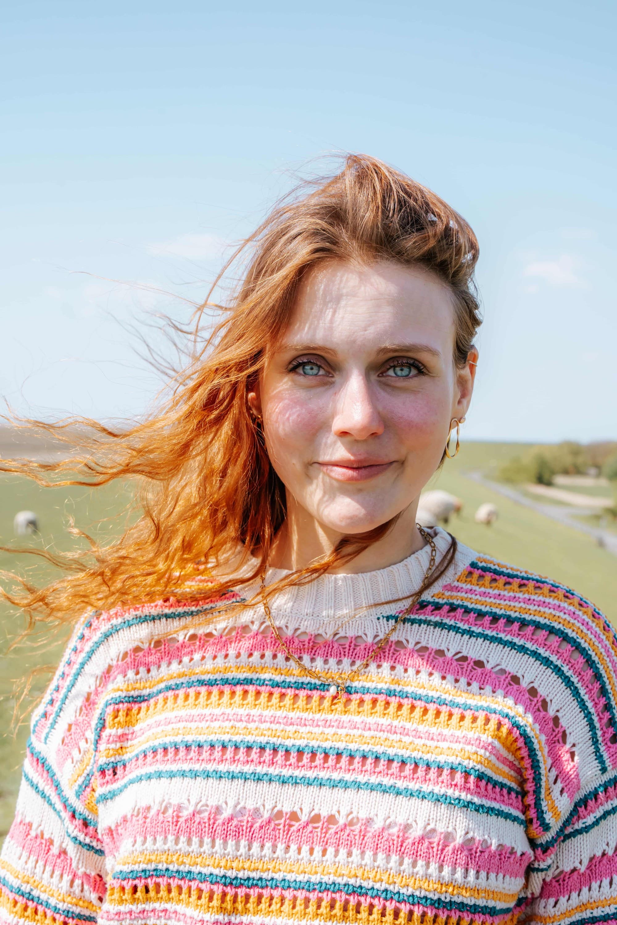Portrait im Wind